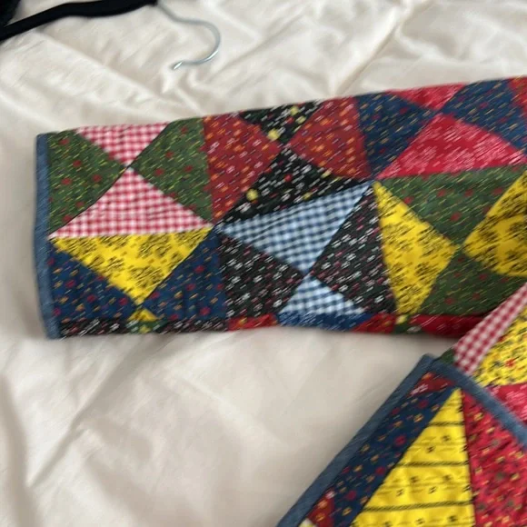 Organic cotton* Doen Starling Quilted Countryside Patchwork Jacket - XS - Picture 4 of 13